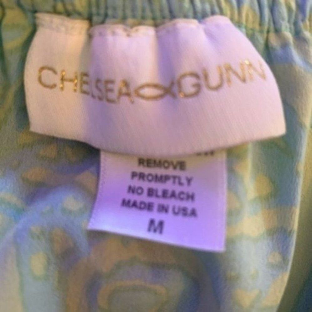 Chelsea and Gunn Aqua and Lime Maxi Dress - Picture 6 of 6